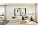 Bright living room showcases a sectional sofa with decorative pillows and stylish decor accents at 10068 Regal Dr, Angier, NC 27501