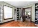 Bedroom with custom closet system with interior access to the home at 1127 W Webb Ave, Burlington, NC 27217