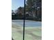 Community tennis courts fenced in with a dark green fence for resident use at 113 Hawkscrest Ct, Apex, NC 27502