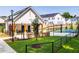 Exterior shot of community basketball and tennis court and pavilion with barbeque at 1133 Sun Springs Rd, Wake Forest, NC 27587