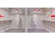 Walk-in closet with custom shelving, hanging rods, and organized storage spaces at 1133 Sun Springs Rd, Wake Forest, NC 27587