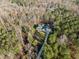 Aerial view of a beautiful home surrounded by lush trees and a long driveway at 290 Whistlers Cv, Louisburg, NC 27549