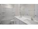 A pristine bathroom featuring double sinks and a tub at 31 Red Cedar Way, Fuquay Varina, NC 27526