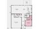 Layout of the first floor featuring an open-concept kitchen, gathering room, dining area, and 2-car garage at 631 Contento Ct, Sanford, NC 27330