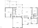 Detailed floor plan showcasing the layout of the main level, including the kitchen, living room, and garage at 6829 Palaver Ln, Cary, NC 27519