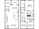 Detailed floor plan showcasing the layout of rooms, dimensions, and overall design at 10531 Pleasant Branch Dr # 201, Raleigh, NC 27614