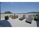 Modern rooftop deck with lounge furniture, perfect for relaxing and entertaining outdoors at 10533 Pleasant Branch Dr # 201, Raleigh, NC 27614
