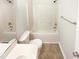 Bathroom with a shower-tub combo, and a stylish vanity at 1125 Field Meadows Dr, Zebulon, NC 27597