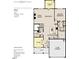 First floor floorplan featuring open kitchen, Gathering room, study, foyer, breakfast nook, and 2 car garage at 117 N Stonemill Trl # Homesite 290, Clayton, NC 27520