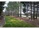 Lush green lawn bordering the golf course and mature trees at 12417 Richmond Run Dr, Raleigh, NC 27614