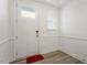 Bright entryway with a window and wood-look floors at 133 Alumroot Road Rd, Holly Springs, NC 27540