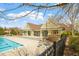 Outdoor pool with a clubhouse and lounge area for residents at 1354 Briar Chapel Pkwy, Chapel Hill, NC 27516