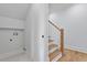 Hallway with hardwood stairs at 2218 Woodrow St, Durham, NC 27705