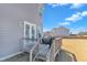 A well-maintained wooden deck extends from the home, offering outdoor living space and a view of the grassy backyard at 2220 Stillness Pond Ln, Apex, NC 27539