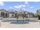 Expansive backyard with pool, cabana, and manicured landscaping perfect for outdoor living at 266 Perfect Moment Dr, Durham, NC 27713