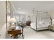 Bright bedroom with plush carpeting, ceiling fan, and classic decor at 266 Perfect Moment Dr, Durham, NC 27713