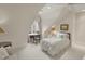 Comfortable bedroom with plush carpeting, desk, and ample natural light at 266 Perfect Moment Dr, Durham, NC 27713