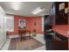 Flex room with utility sink, black cabinets, and unique artwork at 266 Perfect Moment Dr, Durham, NC 27713
