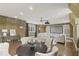 Entertainment room with theater screen and round table with seating at 266 Perfect Moment Dr, Durham, NC 27713