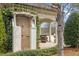 Private outdoor shower surrounded by lush greenery, offering a refreshing experience by the pool at 266 Perfect Moment Dr, Durham, NC 27713