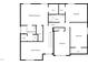 Second-floor floorplan showcasing the main bedroom, three bedrooms, and primary bath at 4 Birkdale Ct, Durham, NC 27713
