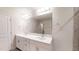 Bright bathroom with double sink vanity and a large mirror at 46 Coffee Tree Cir, Clayton, NC 27527