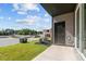 Back porch featuring a concrete slab floor and a view of green space at 716 Jamescroft Way # 28, Rolesville, NC 27571
