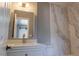 Updated bathroom with new vanity and quartz countertop at 7708 Falcon Rest Cir, Raleigh, NC 27615