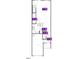 This floorplan highlights the layout of the first level with the kitchen, great room, and garage at 10526 Brookside Reserve St, Raleigh, NC 27614