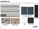 New home's exterior selections featuring siding, brick, trim, door, and shutter color samples at 112 Pisgah St, Sanford, NC 27330