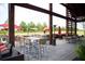 Community patio featuring comfortable seating, string lights and garden views at 1785 Birdhaven Ln, Wendell, NC 27591