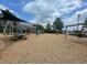 Community playground with climbing structure, slide, swings, and picnic table at 1785 Birdhaven Ln, Wendell, NC 27591
