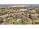Aerial view showcases the neighborhood at 1837 Shamrock Dr, Burlington, NC 27215