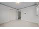 Bright bedroom showing an open closet and access to the other rooms at 1837 Shamrock Dr, Burlington, NC 27215