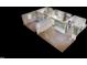 3D floorplan shows the layout of the home, including bedrooms, bathroom, kitchen, and living spaces at 206 Justice Heights St, Apex, NC 27502
