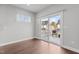 Bedroom featuring sliding glass doors leading to the deck, and ample natural light at 5121 Windmere Chase Dr, Raleigh, NC 27616
