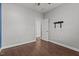 Bedroom with carpet flooring and a door leading to the bathroom at 5121 Windmere Chase Dr, Raleigh, NC 27616