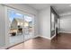 Cozy living room featuring a sliding glass door to the deck, and a fireplace at 5121 Windmere Chase Dr, Raleigh, NC 27616