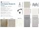 Selection of kitchen and bath finishes, including cabinets, quartz countertops, and tile at 5372 Salem Woods Dr # 18, Graham, NC 27253