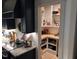 Well-organized pantry with wooden countertops and shelving provides ample storage space at 582 Harnett Central Rd, Fuquay Varina, NC 27526