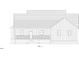 Rear view of the home with covered porch, vertical siding, and windows at 582 Harnett Central Rd, Fuquay Varina, NC 27526