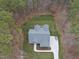 An elevated view of this wooded lot at 85 Willow Bend Dr, Youngsville, NC 27596