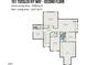 An open-concept second-floor layout featuring bedrooms, bathrooms, a theatre room, bonus room and attic at 101 Tussled Ivy Way, Cary, NC 27513