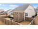 Backyard with a fenced-in yard and outdoor seating area at 1024 Traditions Ridge Dr, Wake Forest, NC 27587