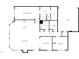 Detailed floor plan illustrating layout of rooms including kitchen, bedrooms, and garage at 10330 Sablewood Dr # 103, Raleigh, NC 27617