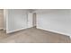 Neutral bedroom with plush carpet offering a closet and neutral palette to customize at 104 Wilderness Ct, Mebane, NC 27302