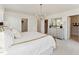 The primary bedroom features neutral decor, an ensuite, and a walk in closet providing functionality at 10622 Pleasant Branch Dr # 8, Raleigh, NC 27614