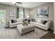 Cozy living room with stylish decor, featuring comfortable seating, neutral tones, and natural light at 1210 Tannin Dr, Durham, NC 27713