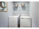 Functional laundry room with modern washer and dryer units, ensuring efficient and convenient laundry care at 133 Cavalier Rider Run, Wendell, NC 27591