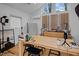 Bright studio with natural light from clerestory windows, hardwood floors, and professional recording equipment at 202 Oxford Hills Dr, Chapel Hill, NC 27514